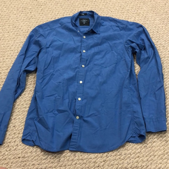 H&M Shirts Hm Mens Fitted Blue Shirt Poshmark